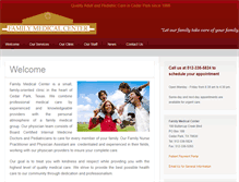 Tablet Screenshot of familymed-cedarpark.com